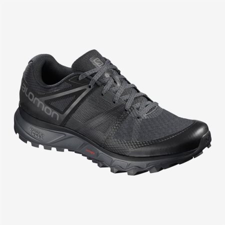 Salomon TRAILSTER Mens Trail Running Shoes Black UK SFHR